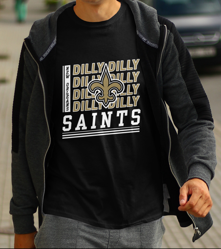 New Orleans Saints Dilly Dilly Fleur-De-Lis Bud Light T-Shirt
