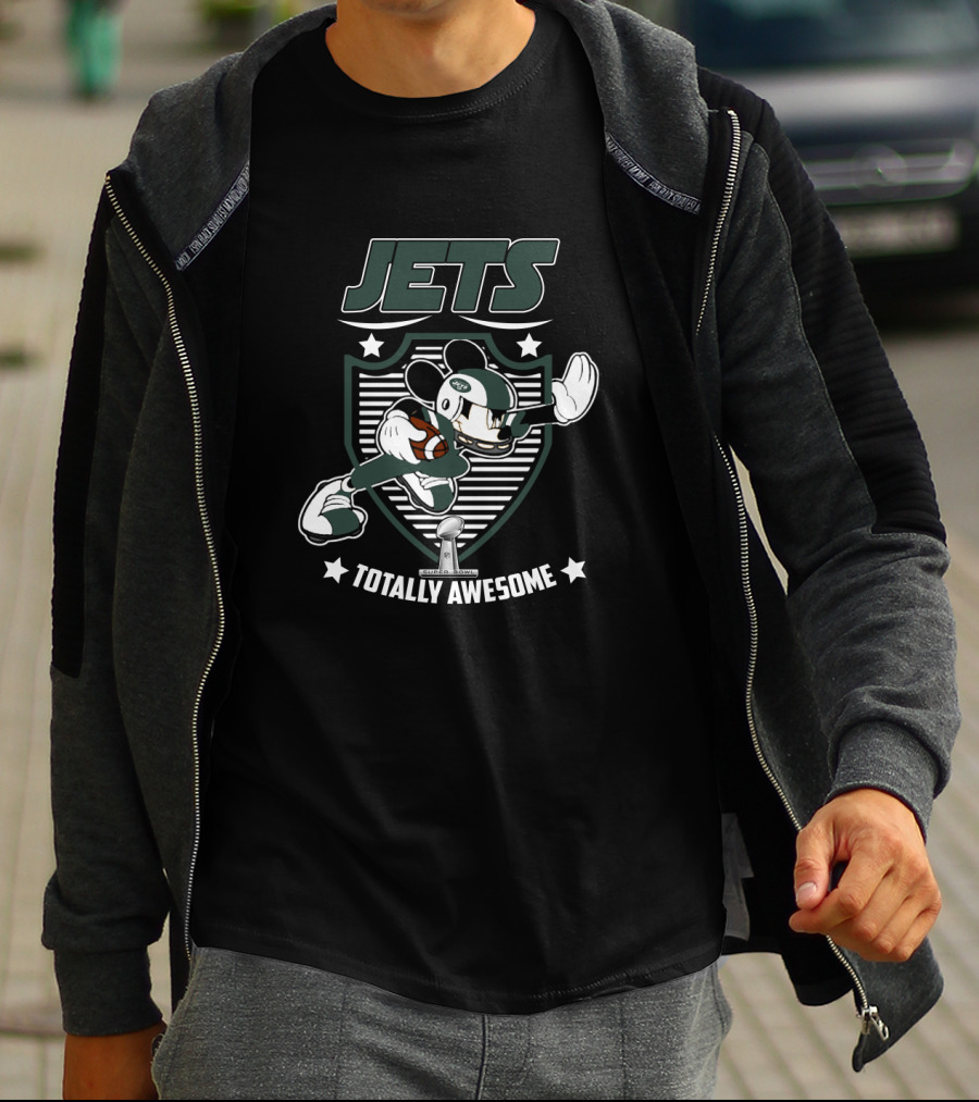 Jets Totally Awesome New York Jets Mickey Fans T-Shirt