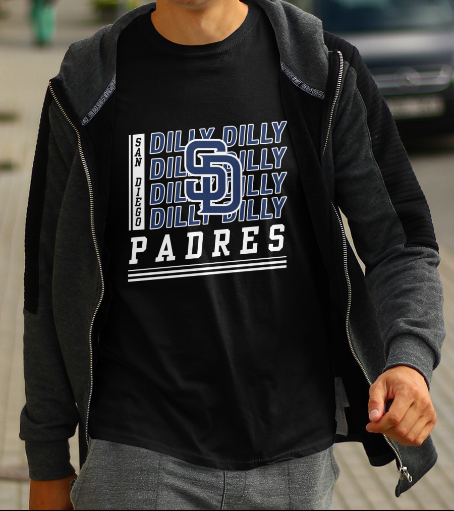San Diego Padres Dilly Dilly SD Logo Baseball Fan T-Shirt