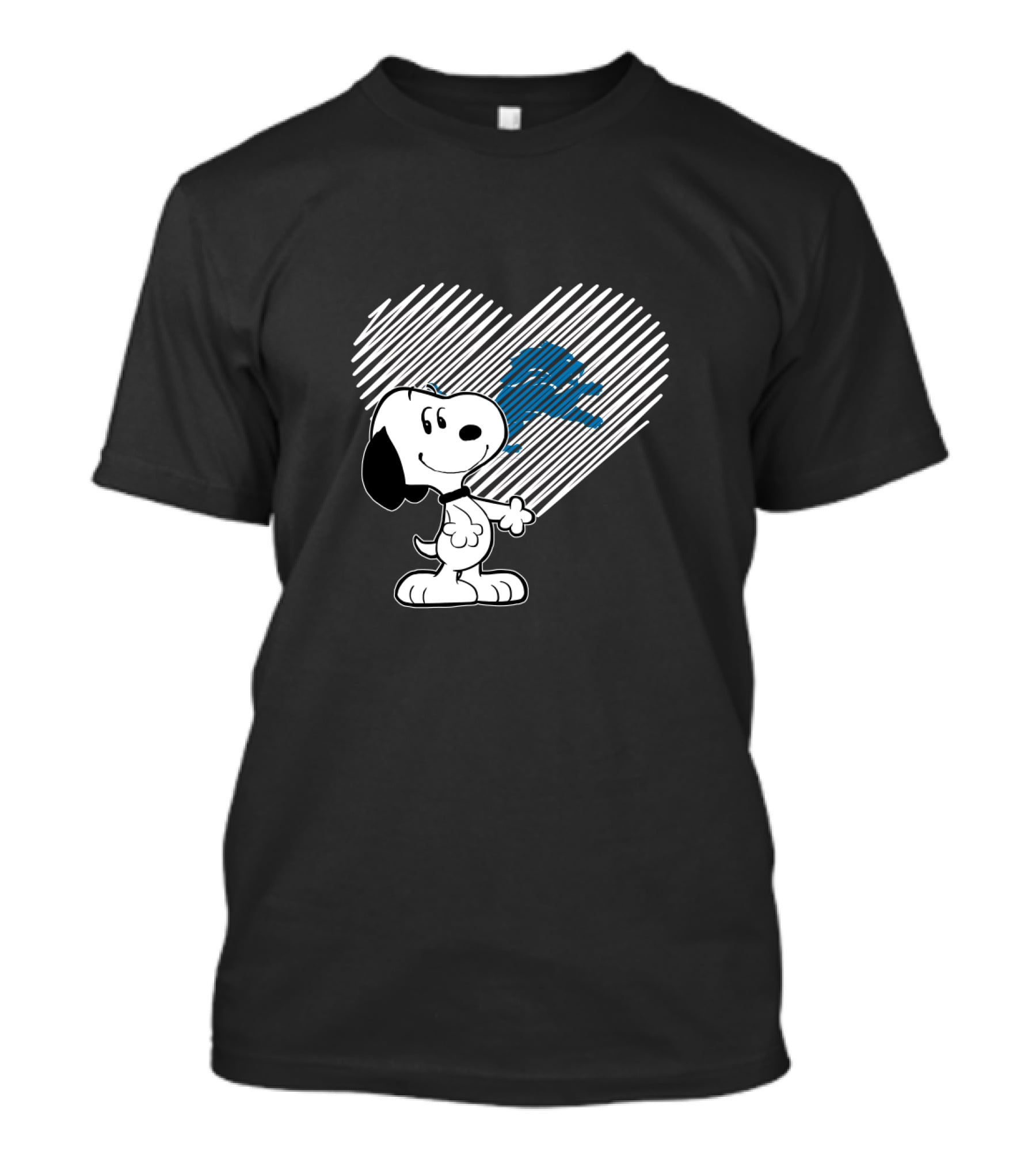 Snoopy Heart Detroit Lions Fans Love T-Shirt