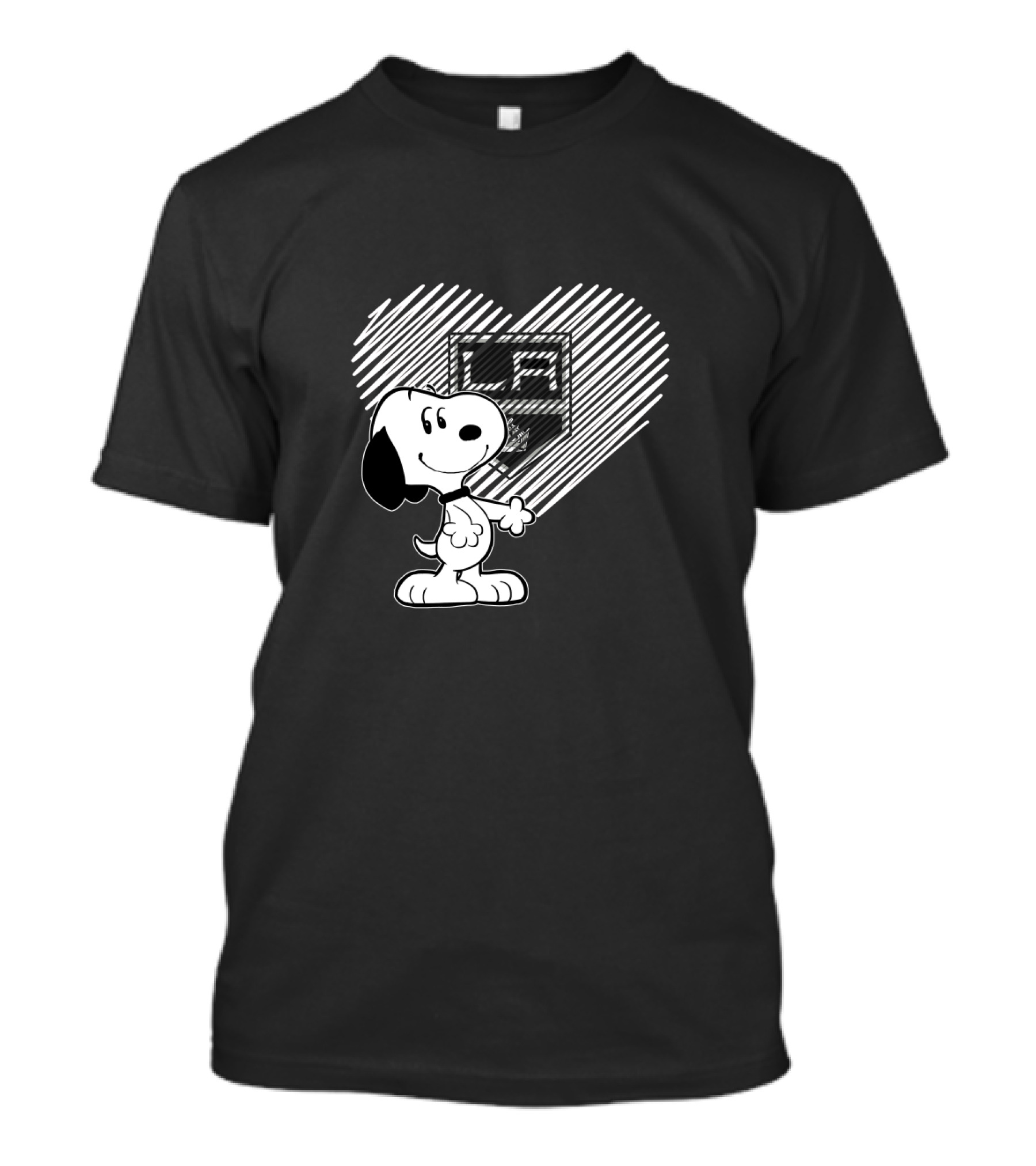 Snoopy Heart Los Angeles Kings NHL Hockey Fan T-Shirt