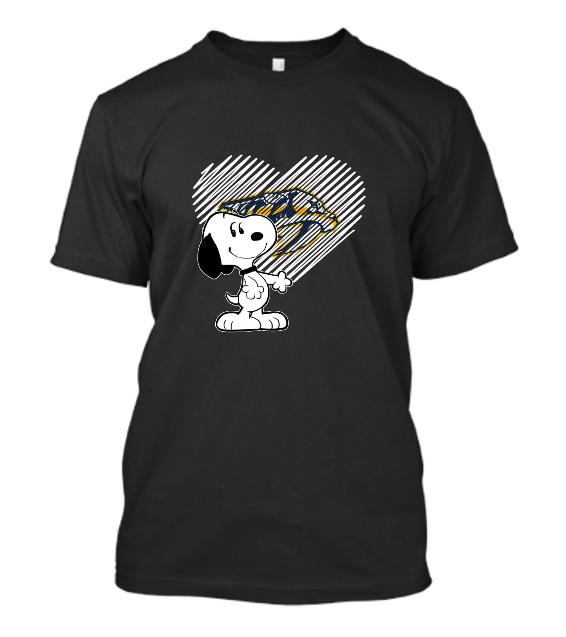 Snoopy Heart Nashville Predators NHL T-Shirt