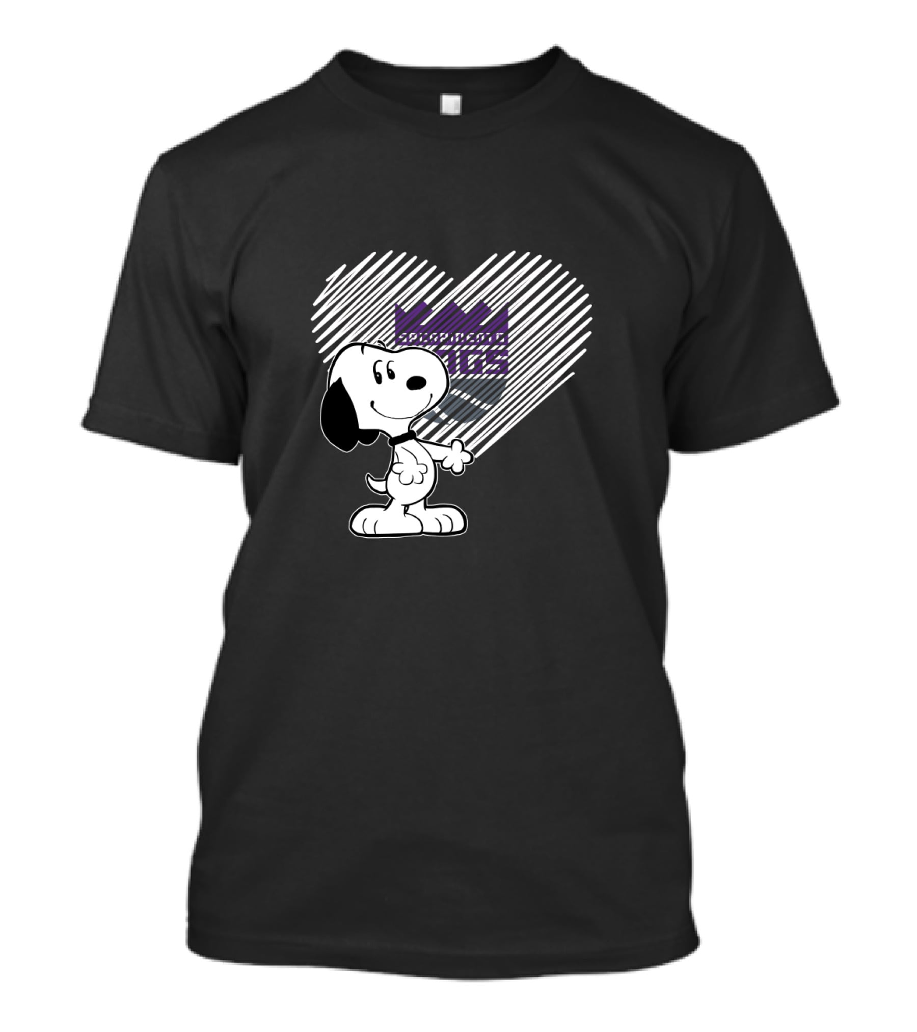 Snoopy Heart Sacramento Kings Fans Love T-Shirt