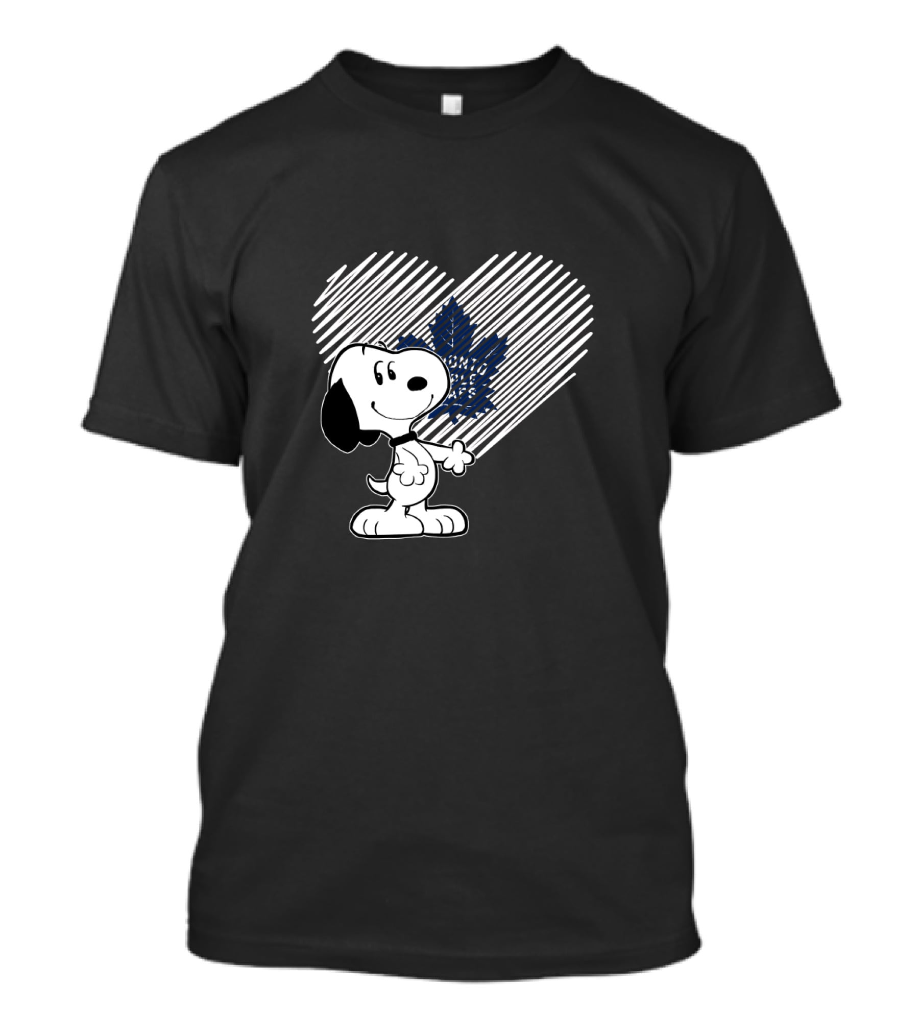 Snoopy Heart Toronto Maple Leafs Fan Peanuts Character T-Shirt