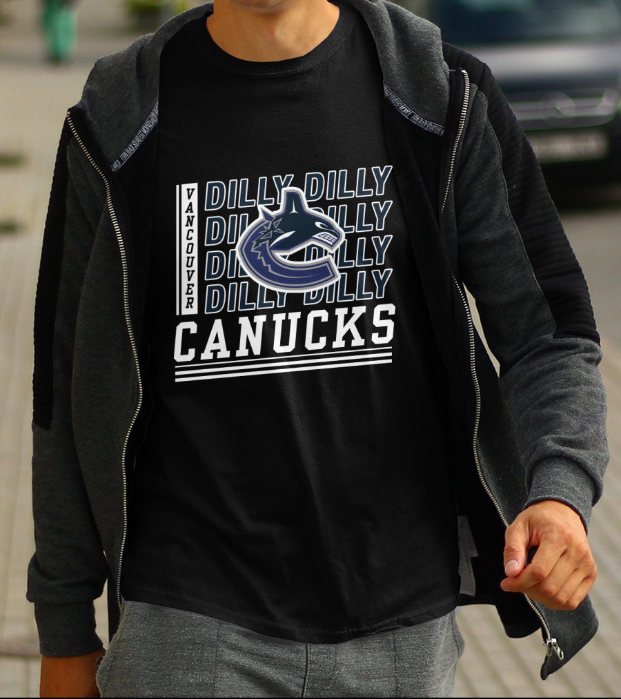 Vancouver Canucks Dilly Dilly Logo Fan Motto T-Shirt