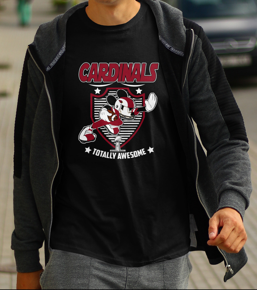 Cardinals Totally Awesome Mickey Football Stars T-Shirt