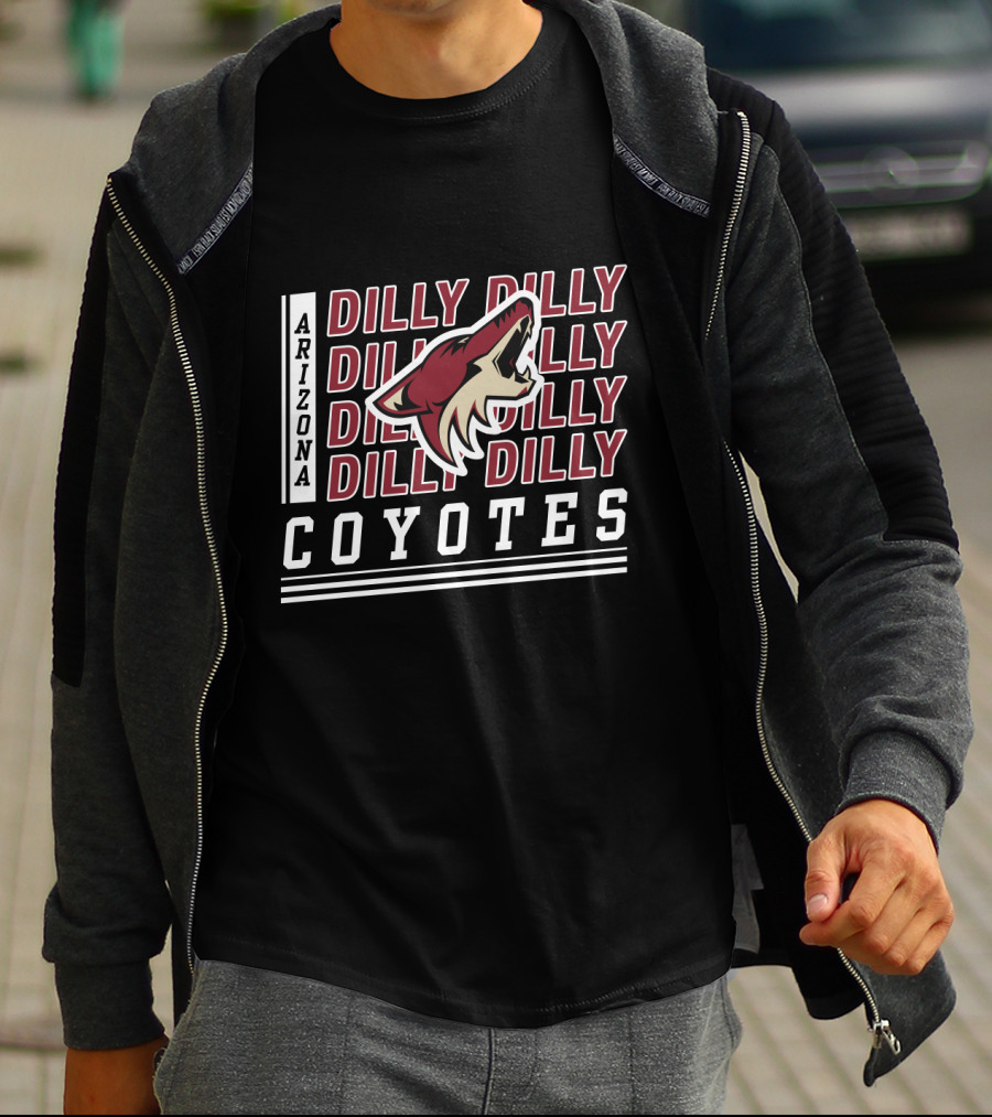 Arizona Coyotes Dilly Dilly Hockey Team Logo Fan Celebration T-Shirt