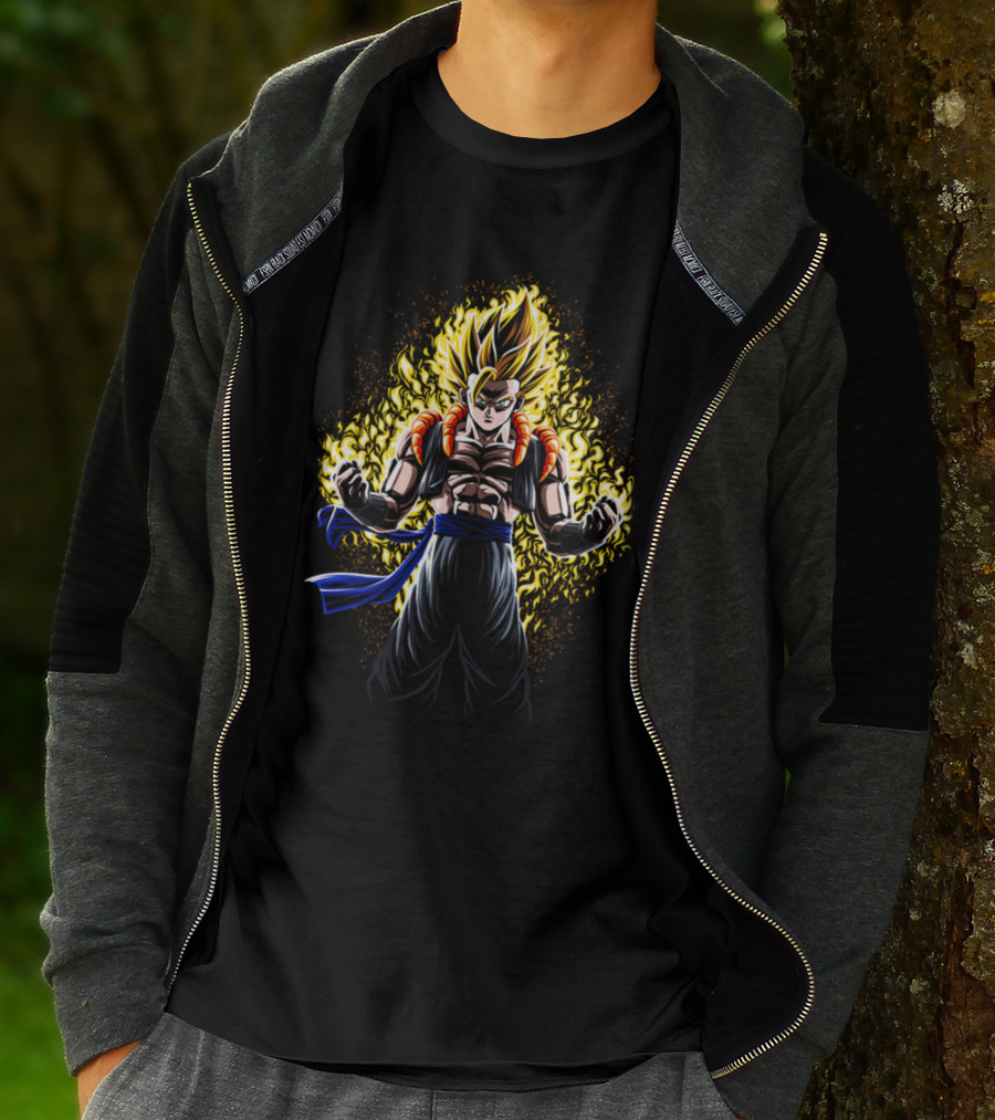 Dragon Ball Super Saiyan Fusion Power Energy Gold Aura T-Shirt