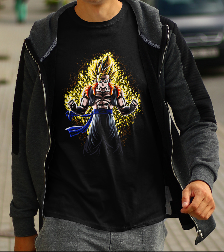 Dragon Ball Super Saiyan Fusion Power Energy Gold Aura T-Shirt