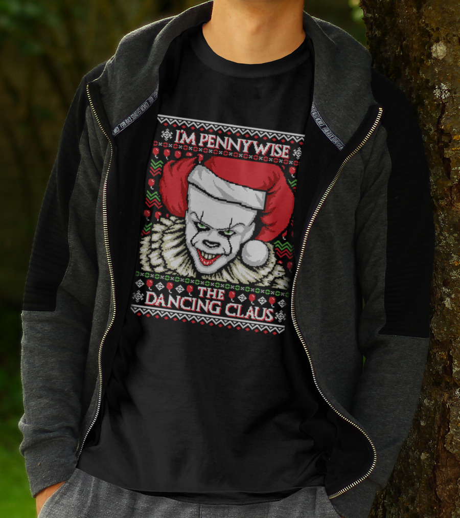 Pennywise Ugly Sweater The Dancing Claus Holiday T-Shirt