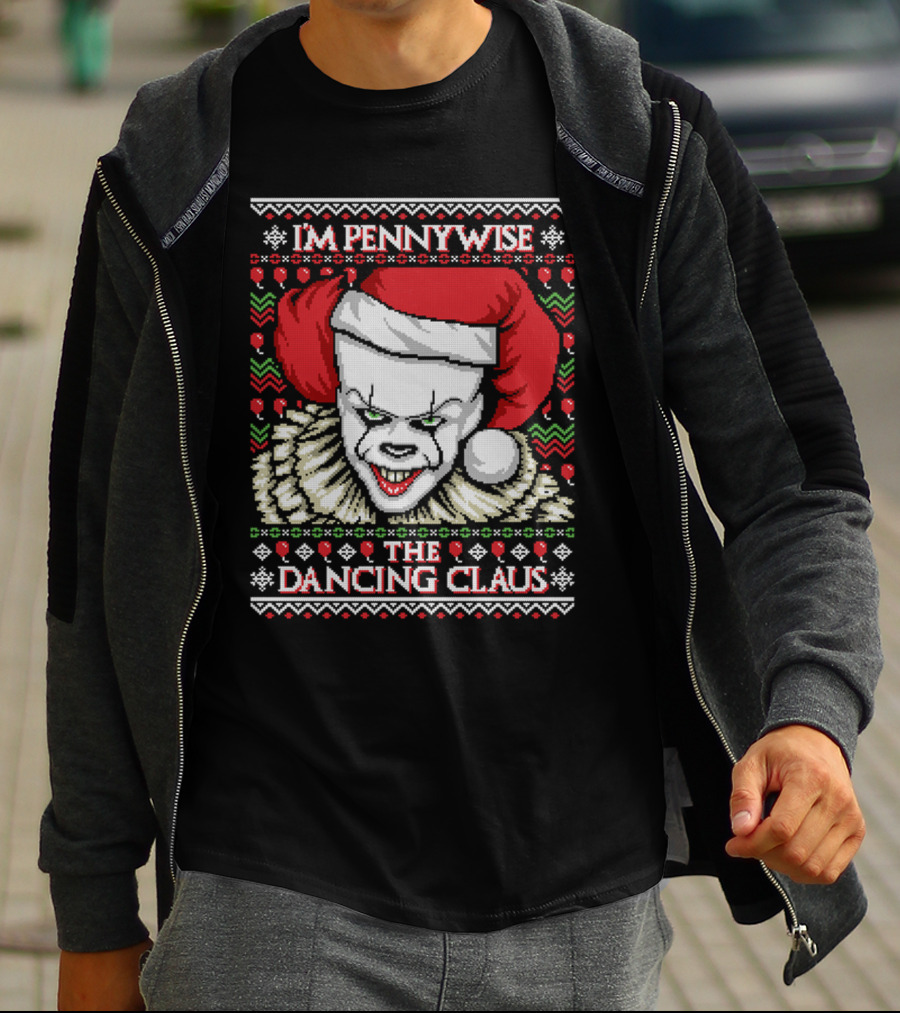 Pennywise Ugly Sweater The Dancing Claus Holiday T-Shirt
