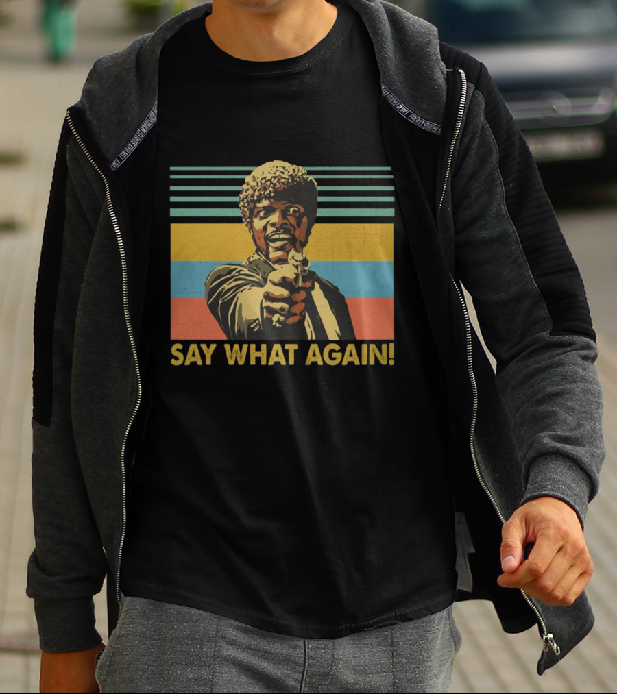 Vintage Pop Art Style Say What Again Retro Character T-Shirt