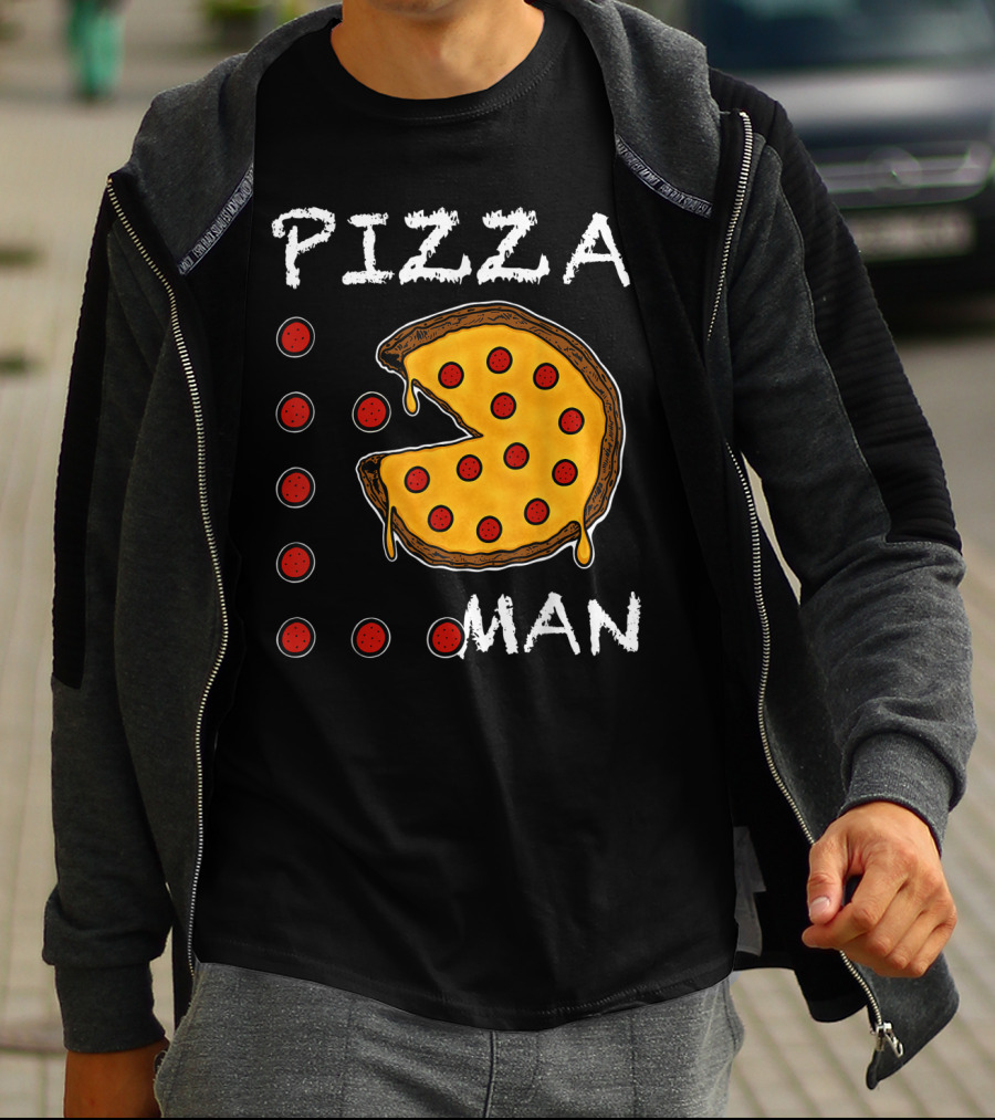 Pizza Man Video Gamer Pizza T-Shirt