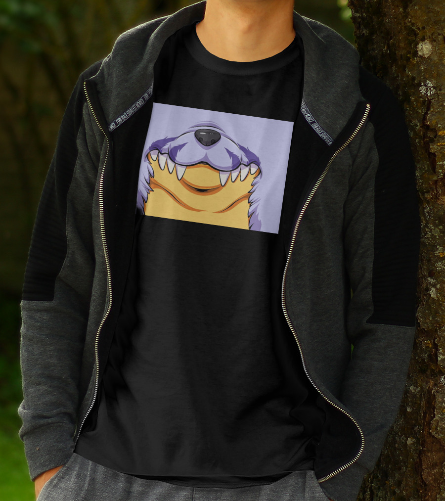 Gabu Mask Anime-Inspired Wolf Face T-Shirt
