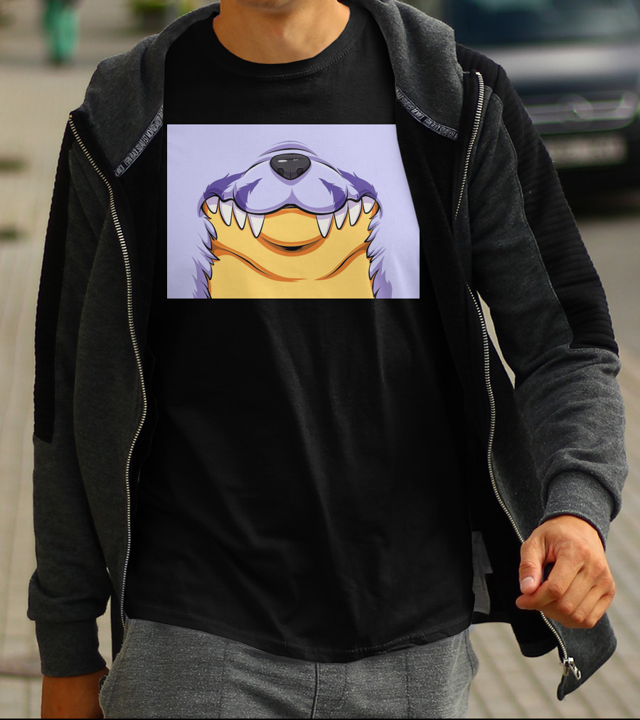 Gabu Mask Anime-Inspired Wolf Face T-Shirt