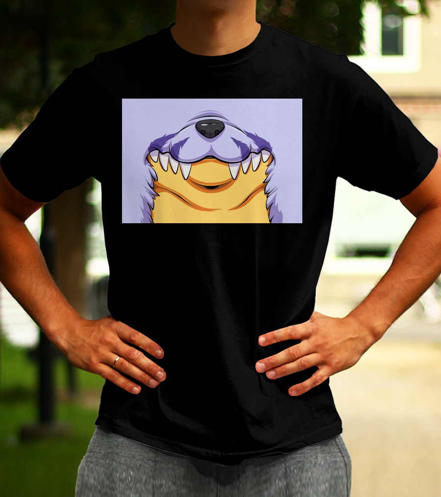 Gabu Mask Anime-Inspired Wolf Face T-Shirt