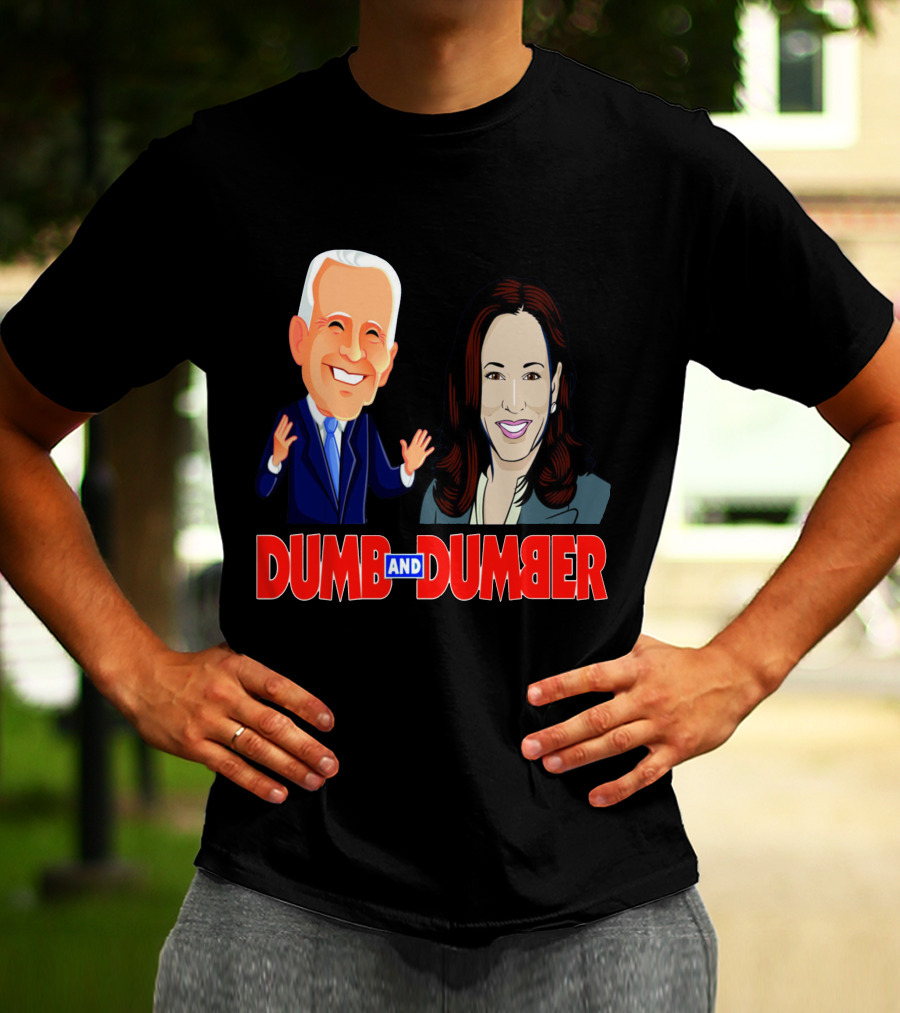 Dumb And Dumber Political Caricature Duo T-Shirt