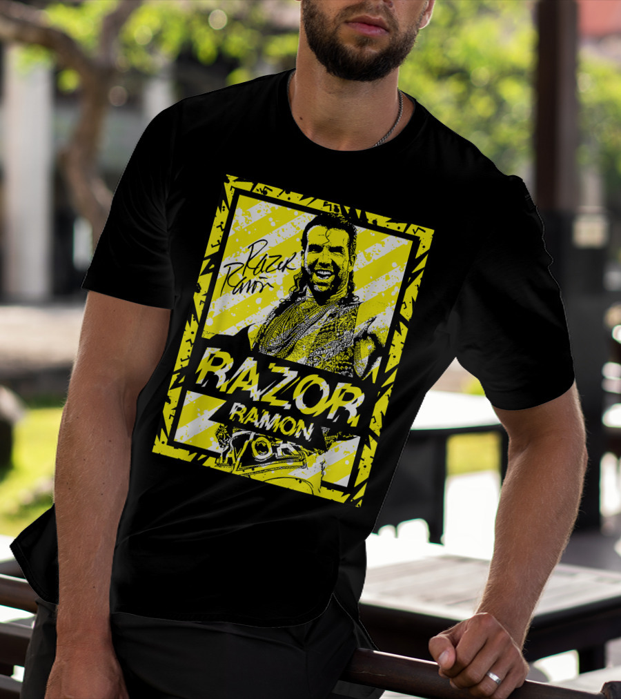 Razor Ramon Signature Yellow Stripes T-Shirt