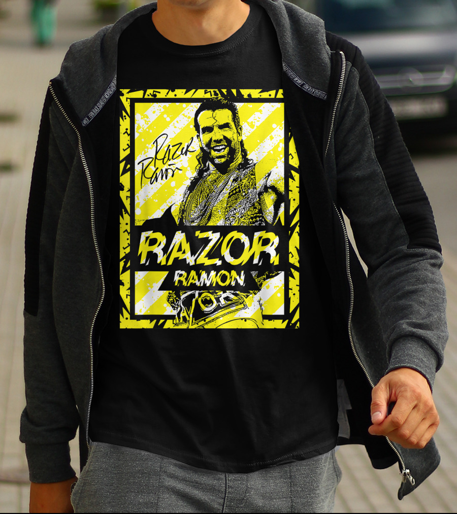 Razor Ramon Signature Yellow Stripes T-Shirt