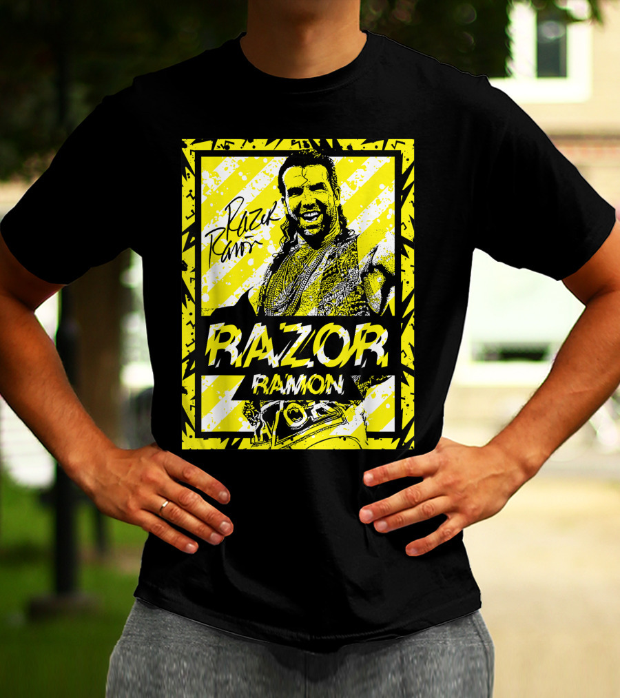 Razor Ramon Signature Yellow Stripes T-Shirt
