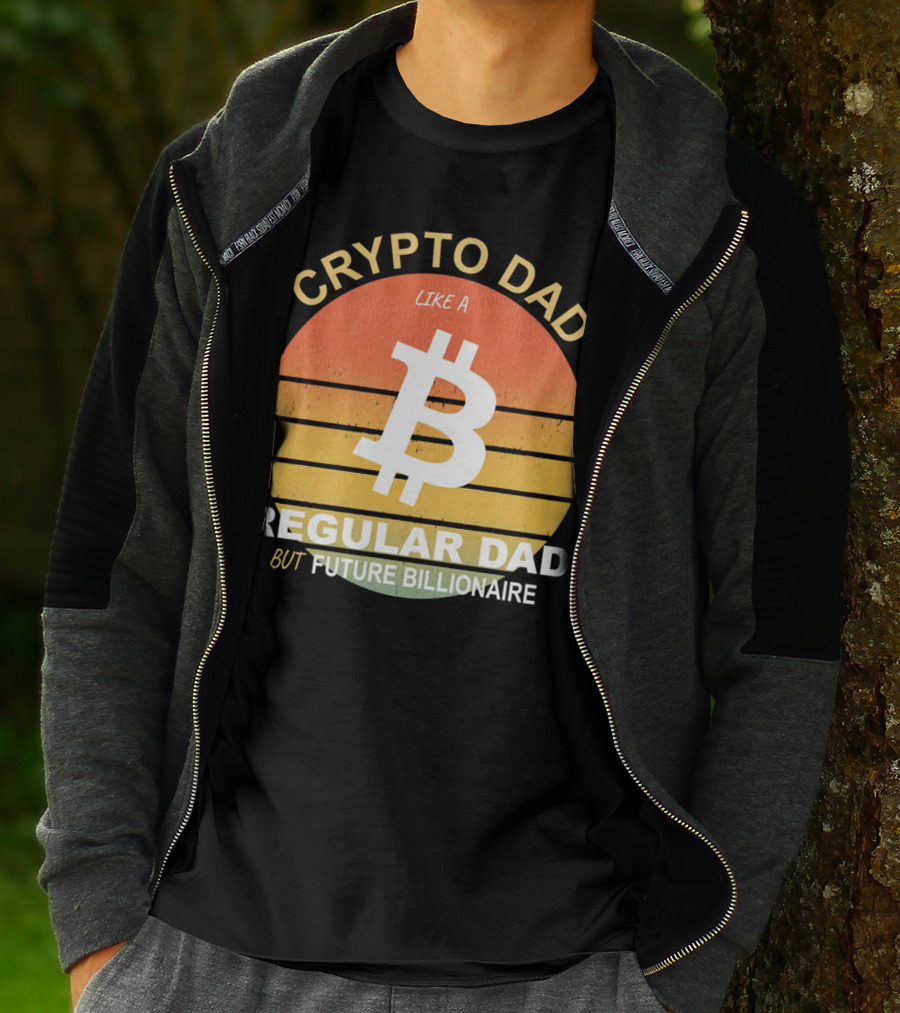 Crypto Dad Like A Regular Dad But Future Billionaire T-Shirt