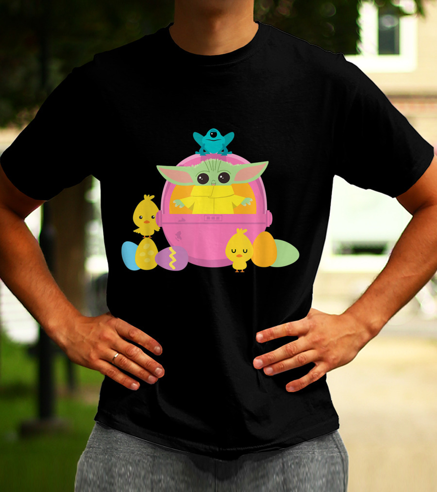 Baby Yoda Easter Chick And Egg Surprise T-Shirt