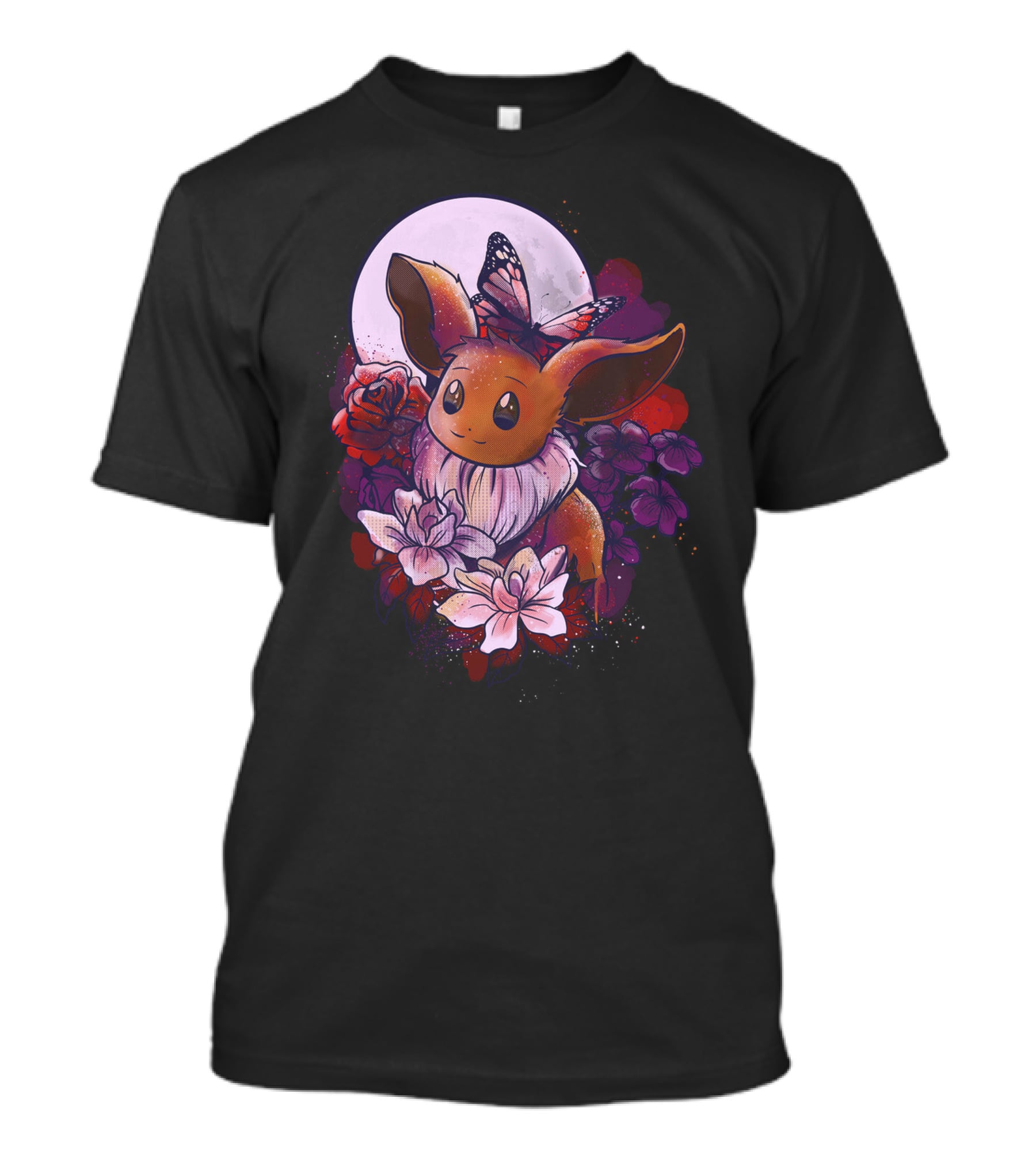Eevee Moonlight Butterfly Blossoms T-Shirt