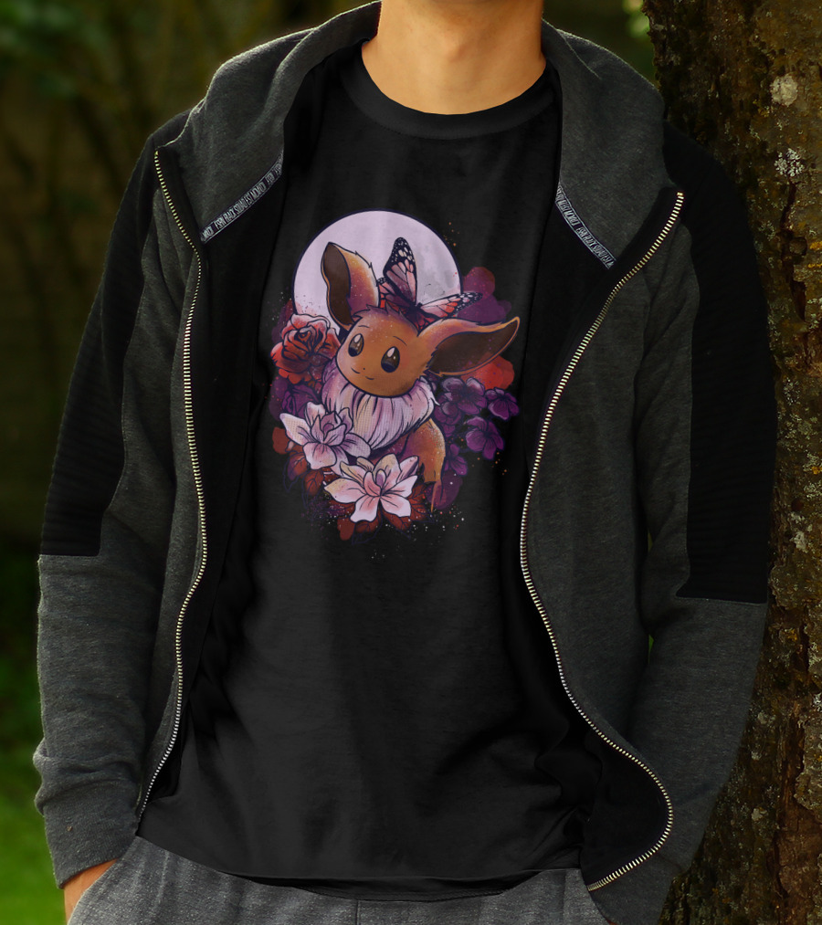 Eevee Moonlight Butterfly Blossoms T-Shirt