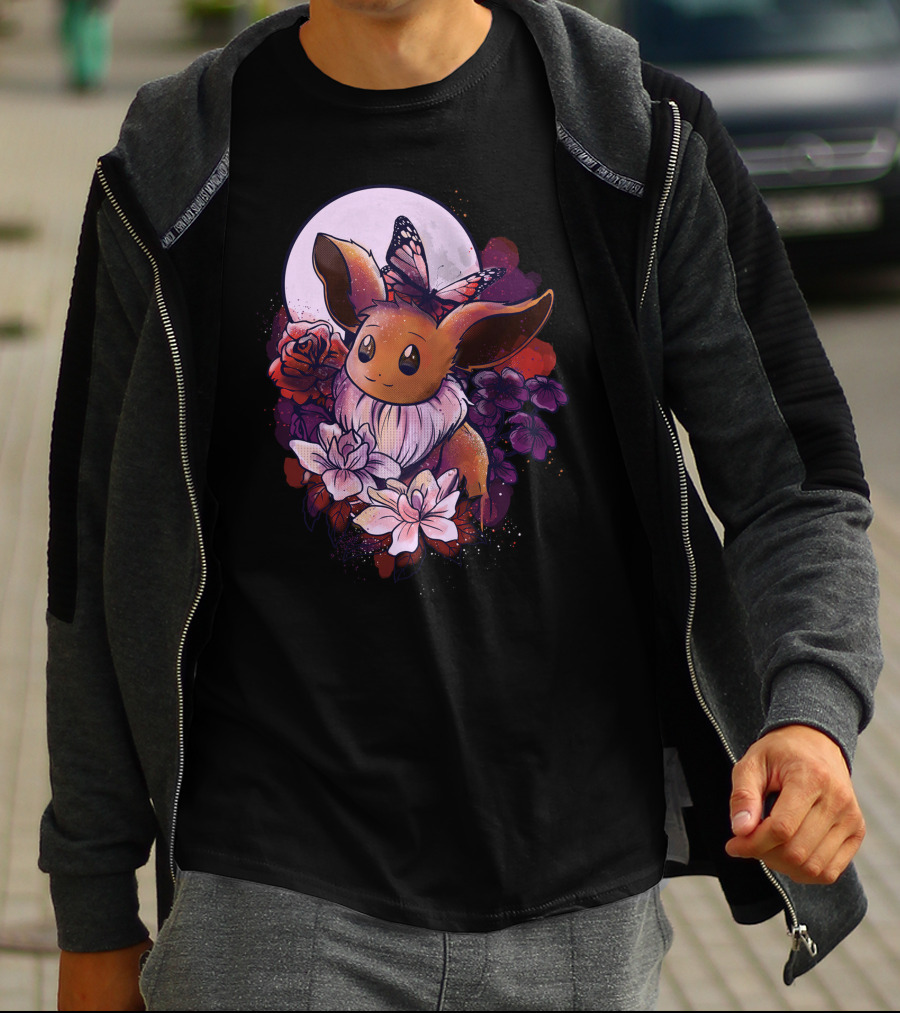 Eevee Moonlight Butterfly Blossoms T-Shirt