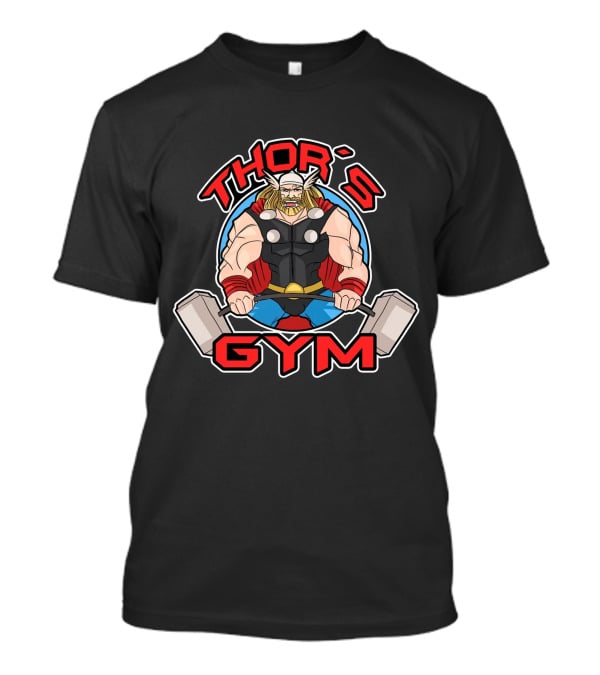Thor's Gym Hammer Workout Viking Strength Training T-Shirt