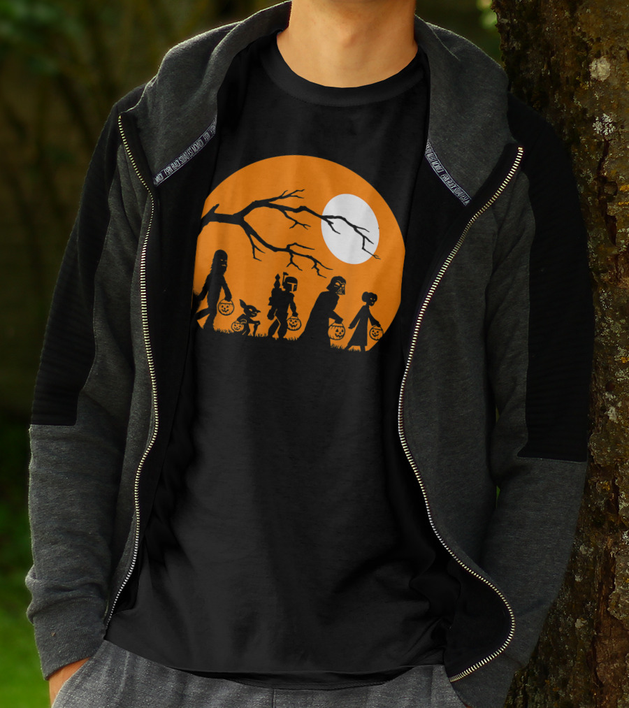 Trick Or Treat Halloween Characters Star Wars T-Shirt