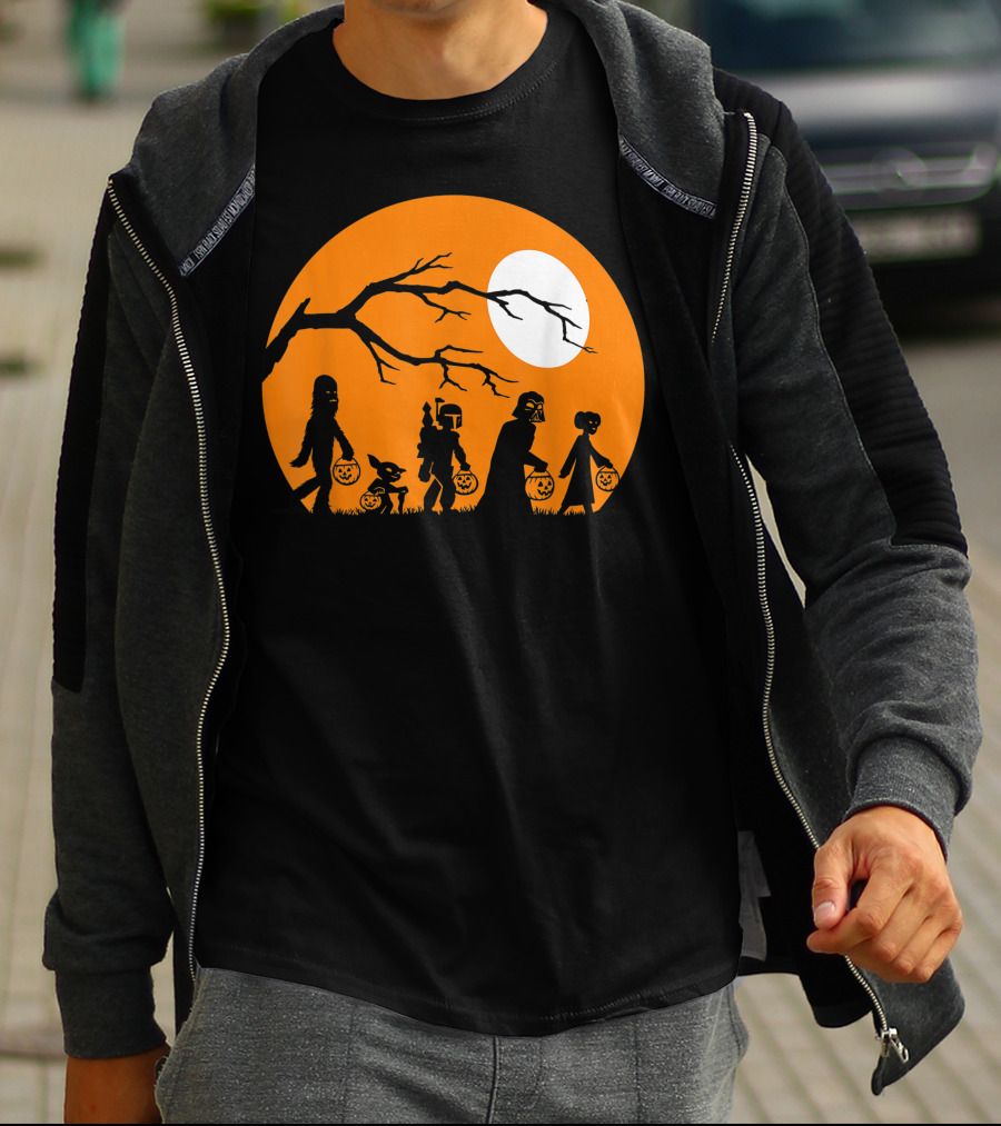 Trick Or Treat Halloween Characters Star Wars T-Shirt