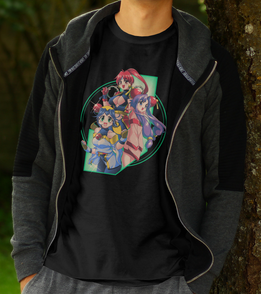 Robot Hearts Anime Trio Warriors T-Shirt