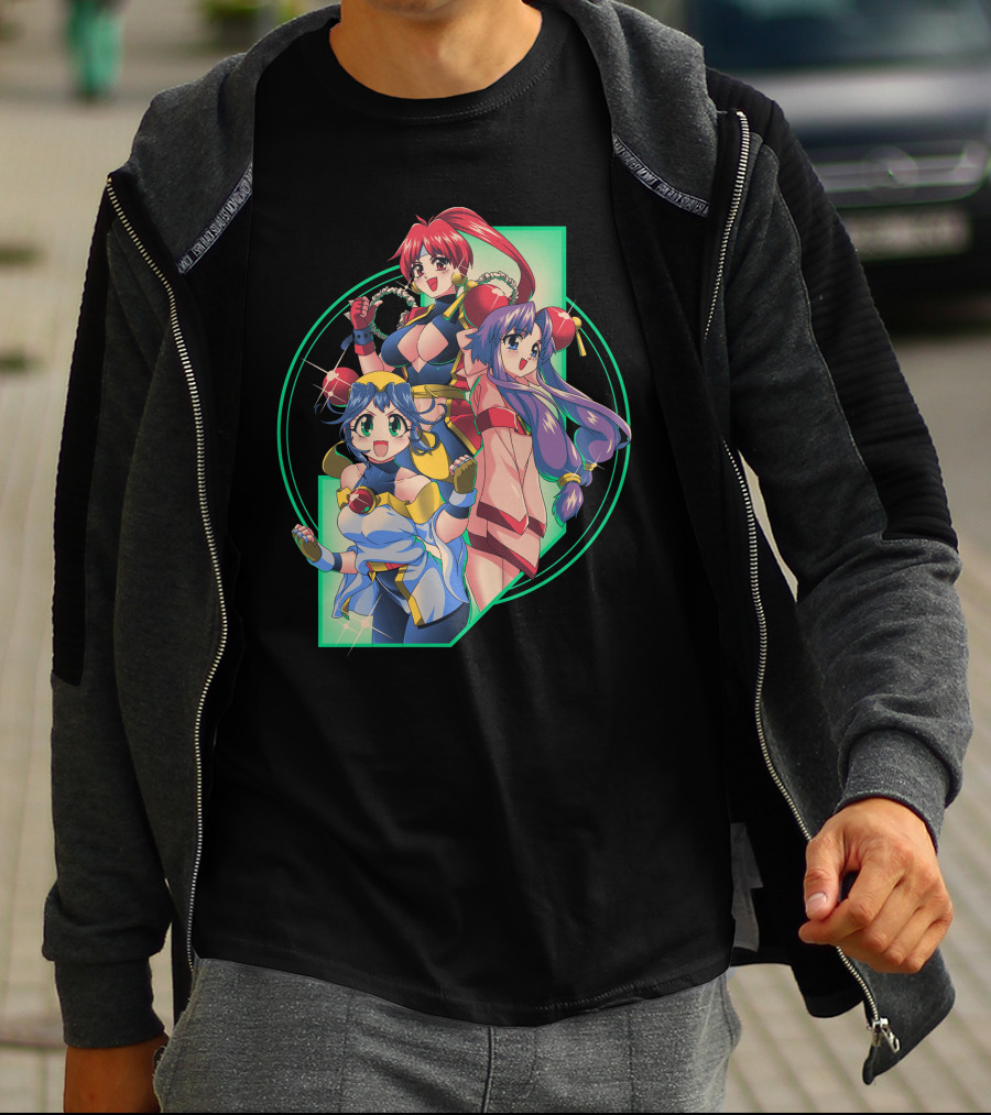 Robot Hearts Anime Trio Warriors T-Shirt