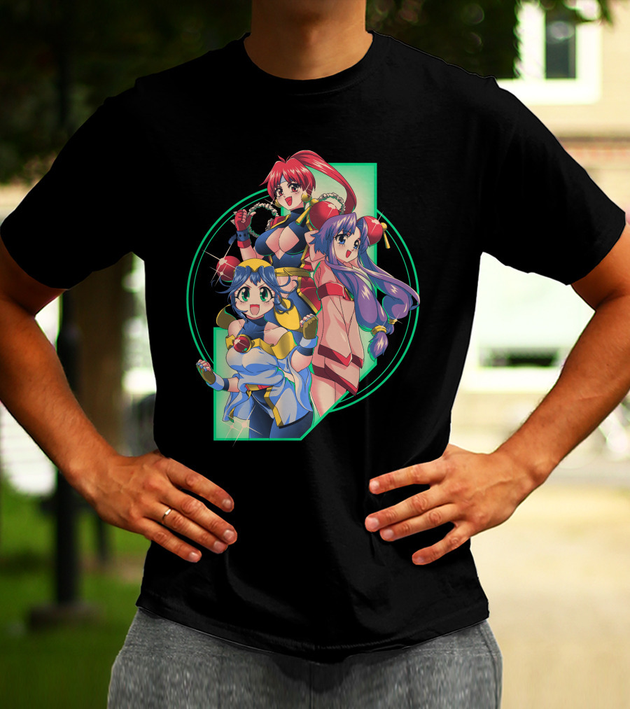 Robot Hearts Anime Trio Warriors T-Shirt