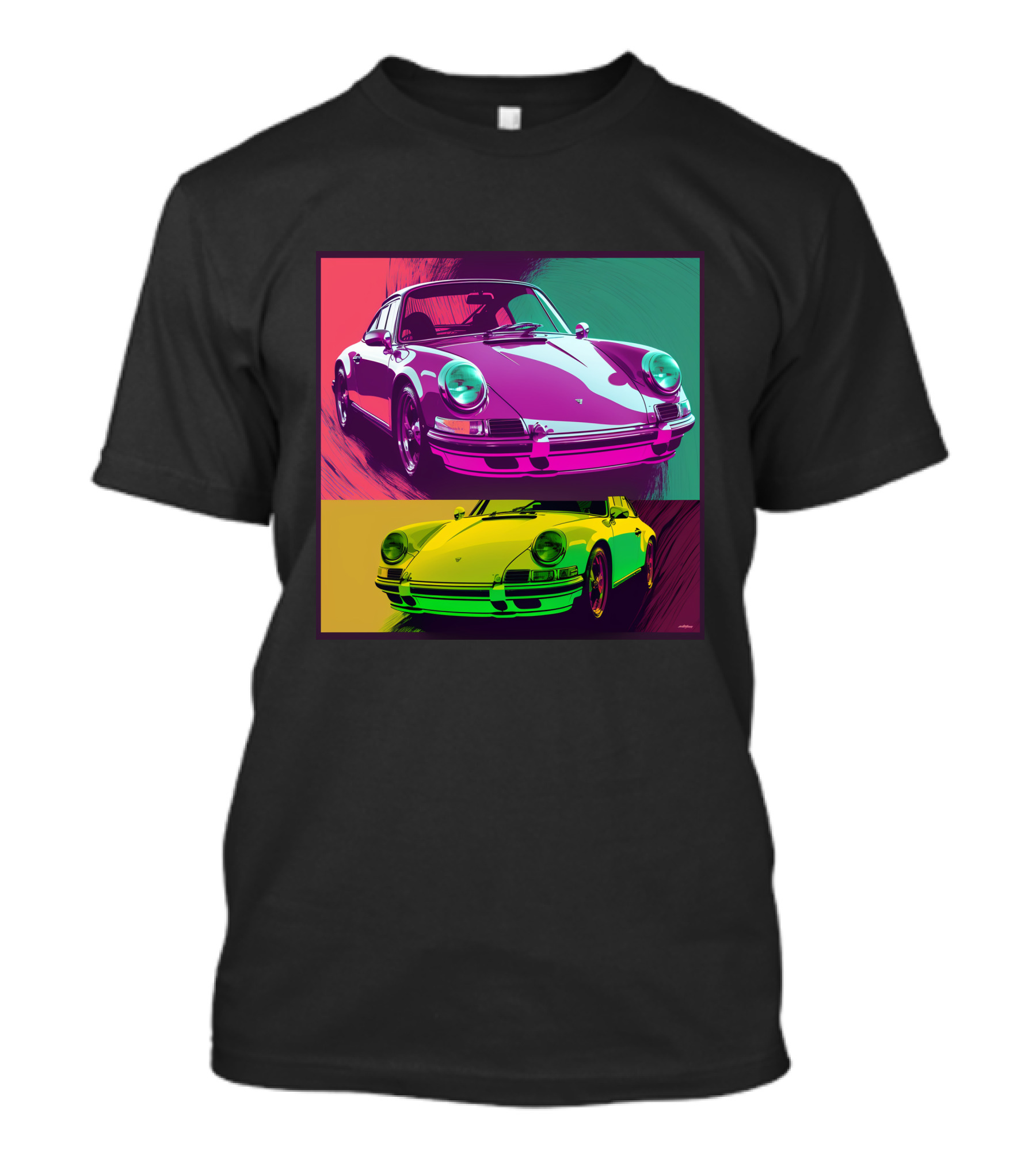 Porsche 911 Pop Art Style Retro Colorful T-Shirt