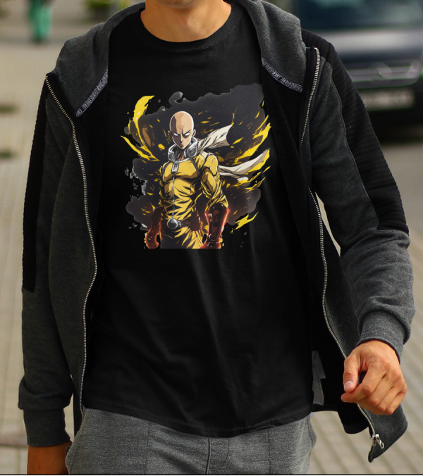 Saitama One Punch Man Heroic Anime Character T-Shirt