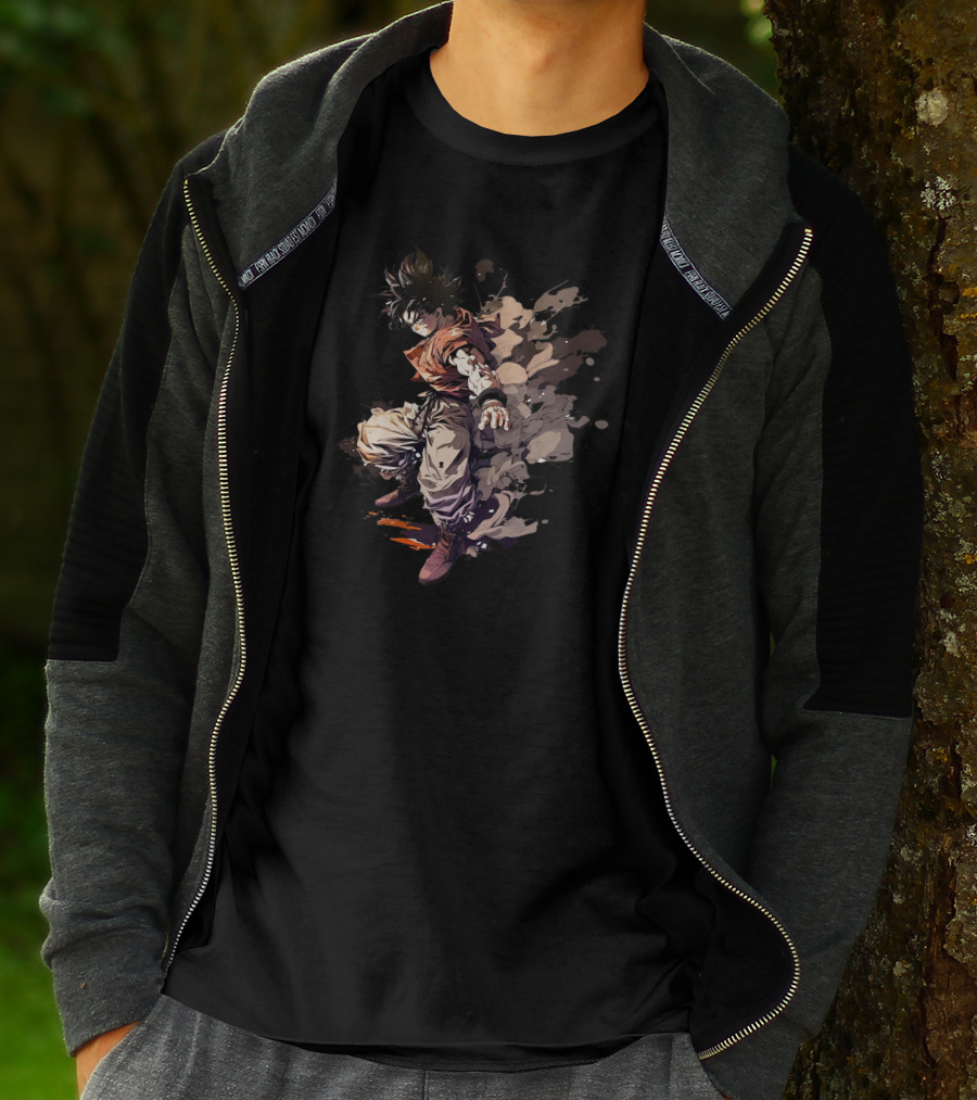 Son Goku Anime Dragon Ball Super Saiyan Burst Power T-Shirt