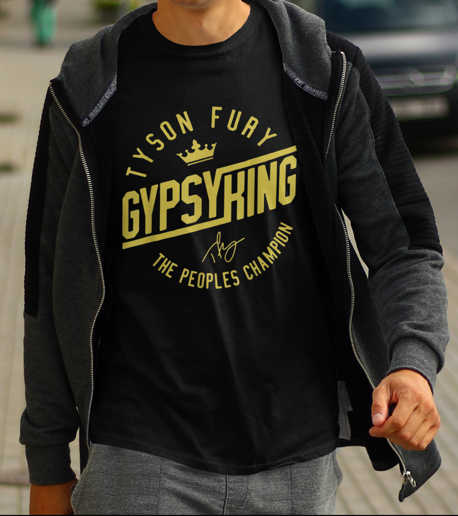 Tyson Fury Gypsy King Crown Logo The Peoples Champion T-Shirt