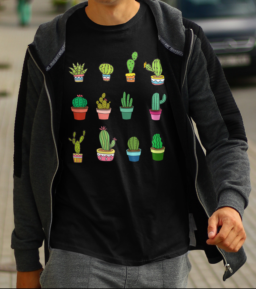 Cute Kawaii Succulent Collector Cactus Lover T-Shirt
