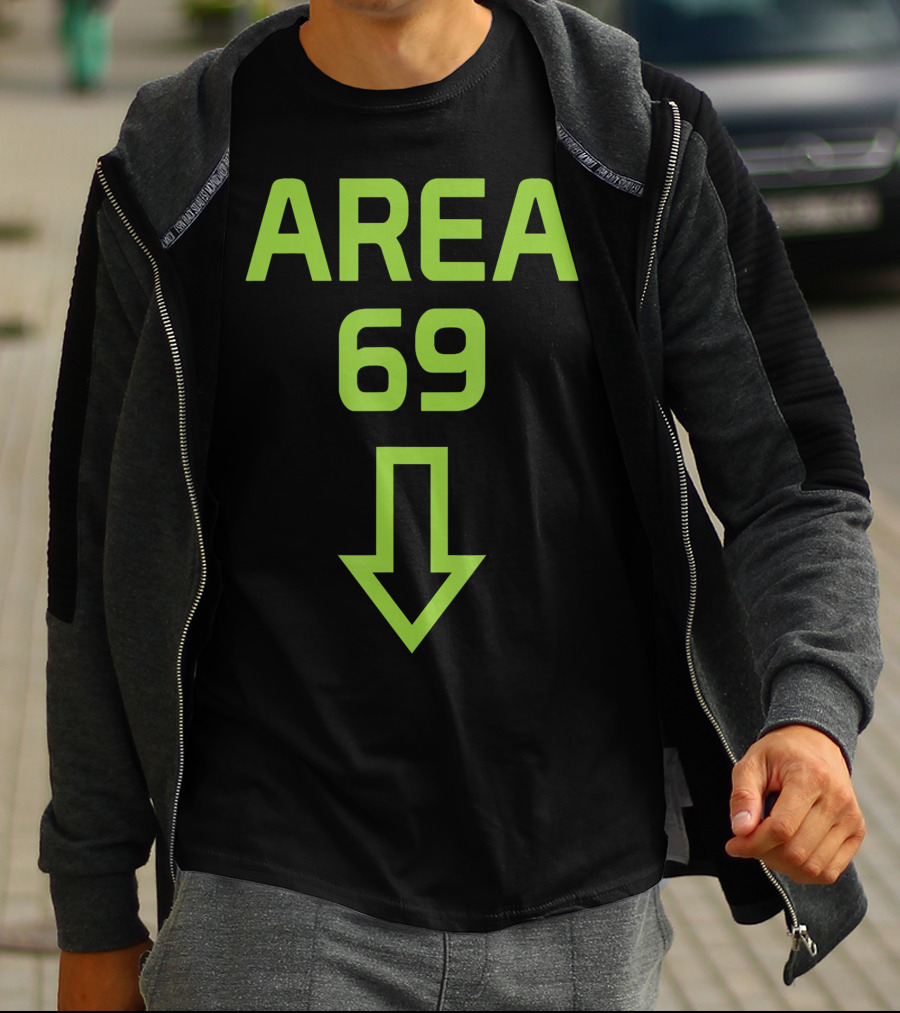AREA 69 Down Arrow T-Shirt