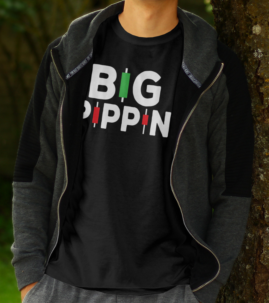 Big Pippin Stock Day Trader Trading Forex Investor Candlestick Chart Graphics T-Shirt