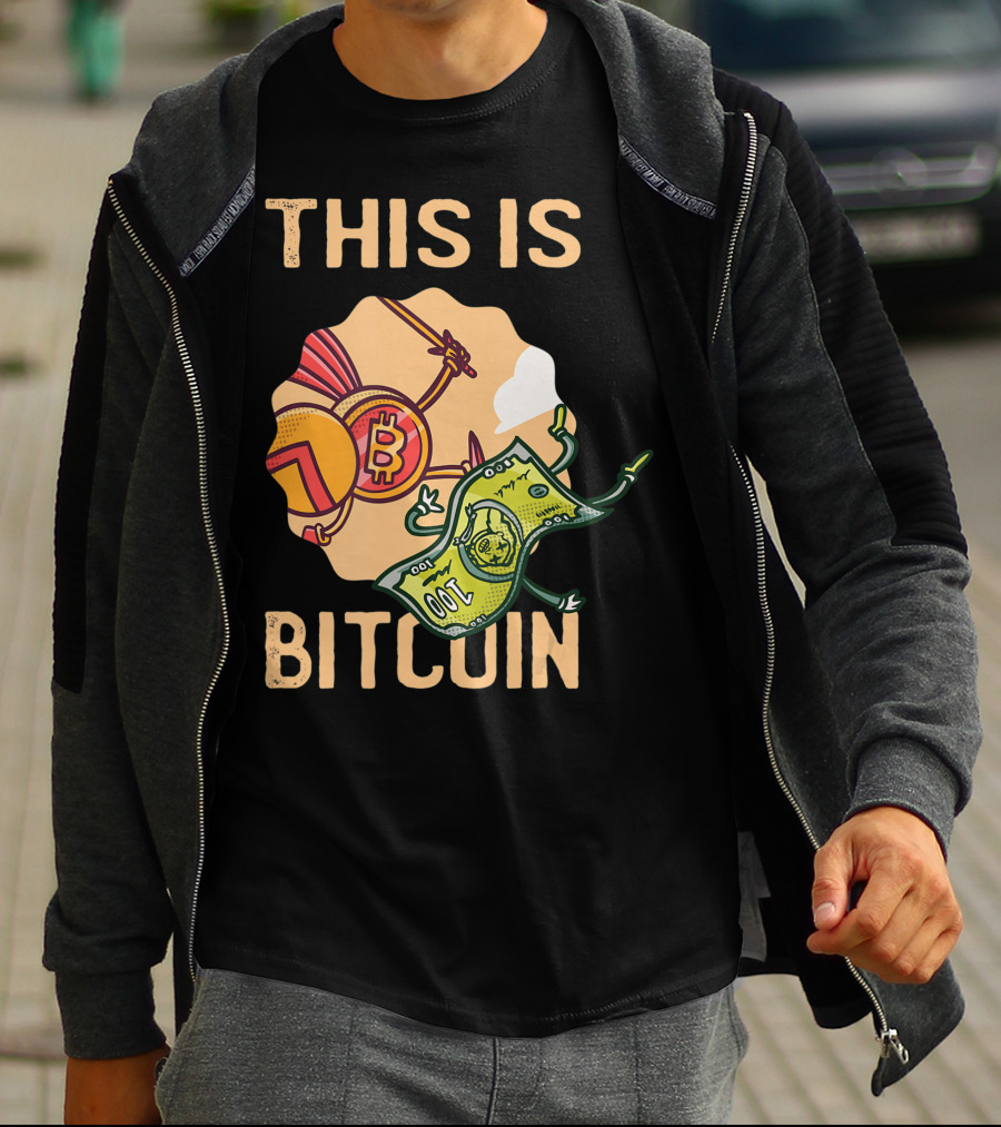 This Is Bitcoin Crypto Hodl Hold Shares Spartan Capital Bull Bear T-Shirt