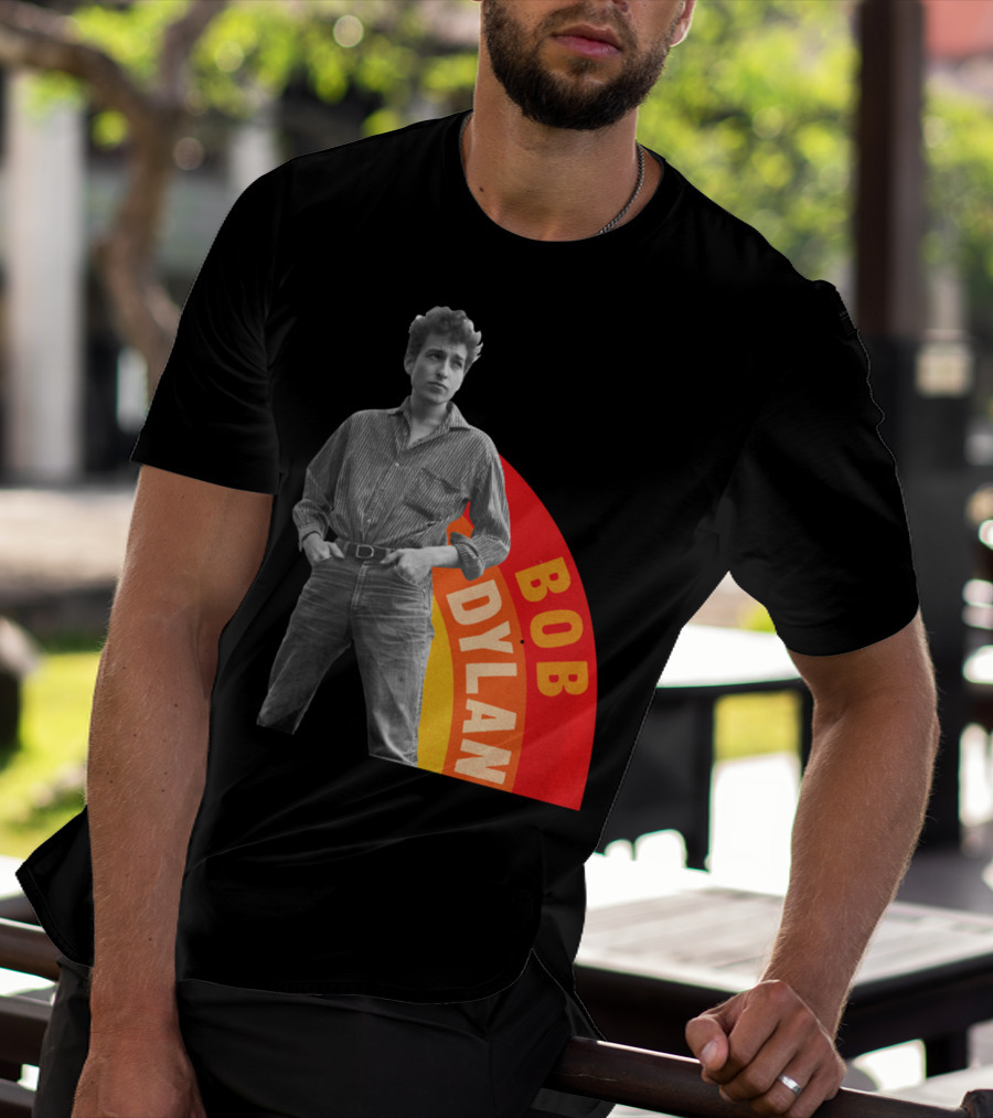 Bob Dylan Rainbow Photo T-Shirt