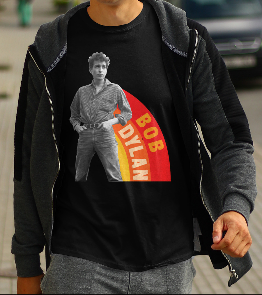 Bob Dylan Rainbow Photo T-Shirt