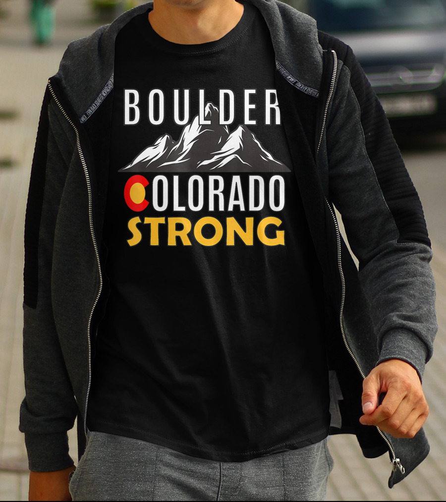 BOULDER COLORADO STRONG Mountain T-Shirt
