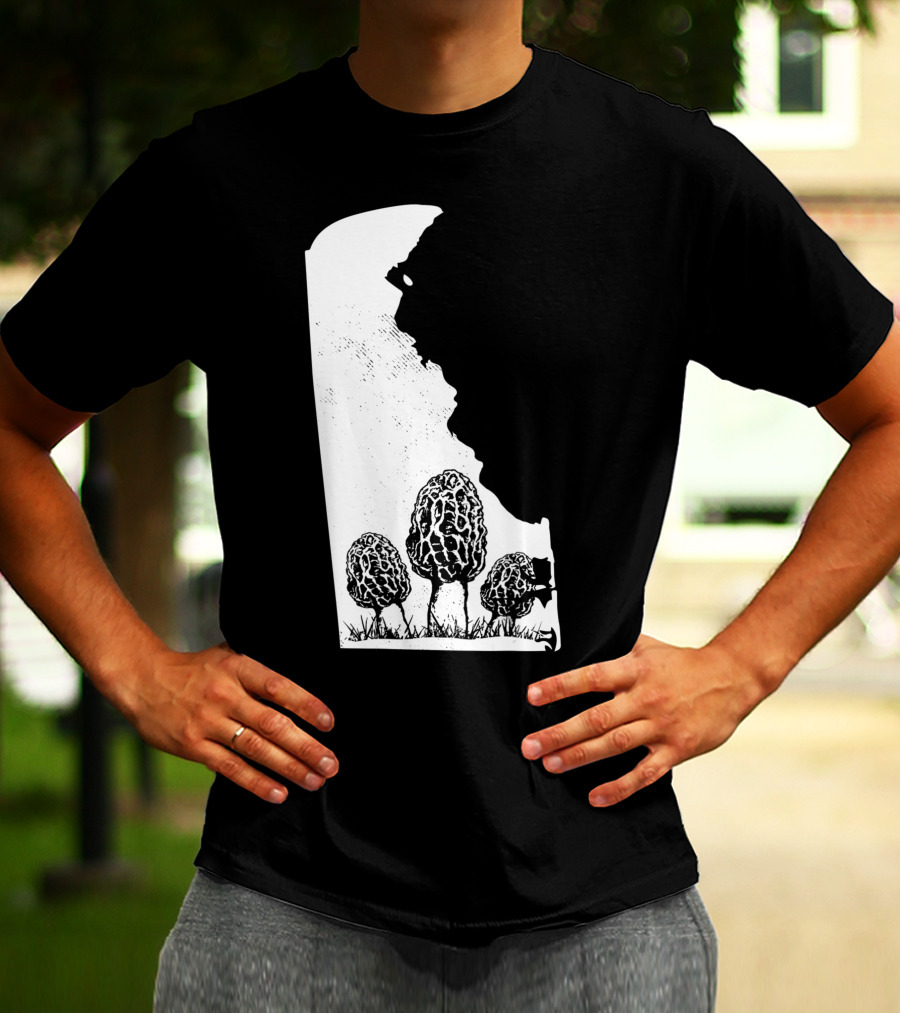 Delaware Morel Mushroom Hunting Foraging Shrooming Hunter Exploration T-Shirt