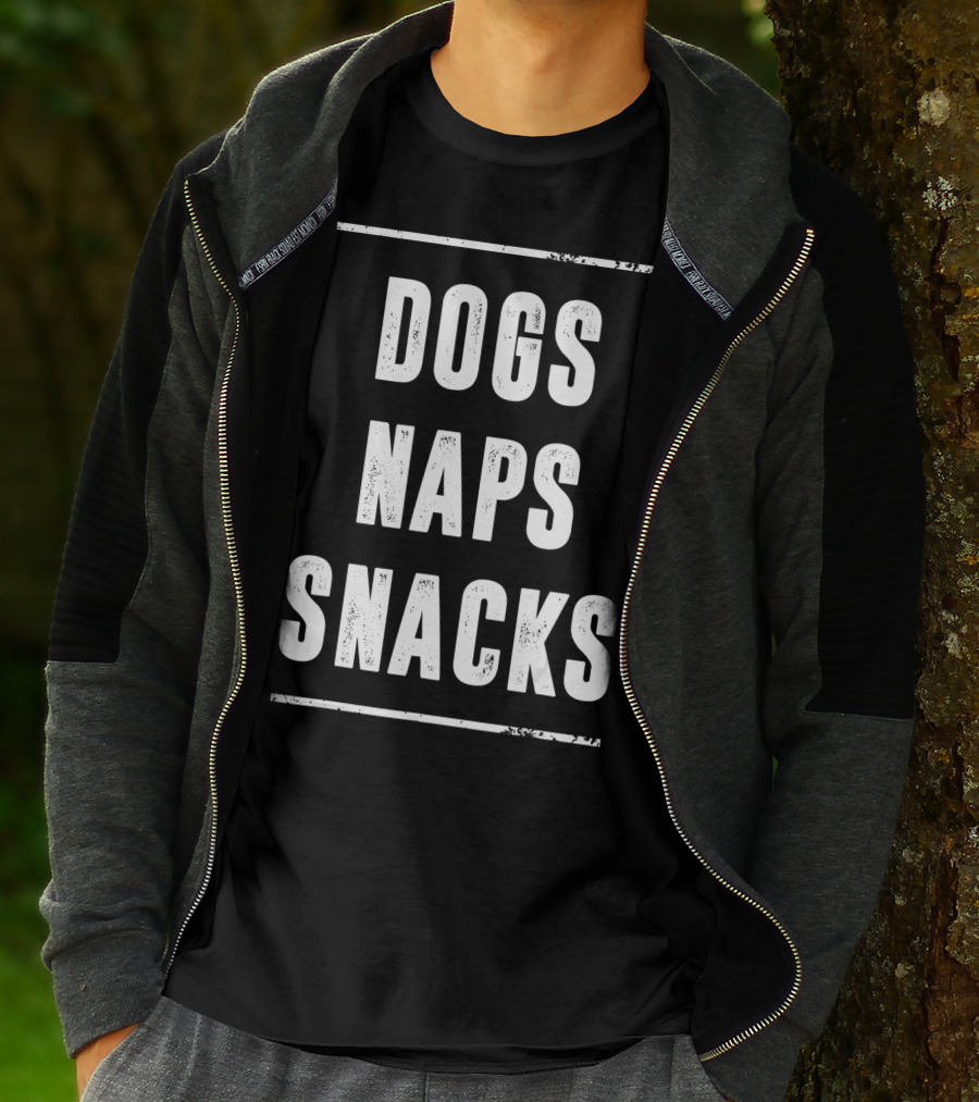 Naps Snacks Dogs Love T-Shirt