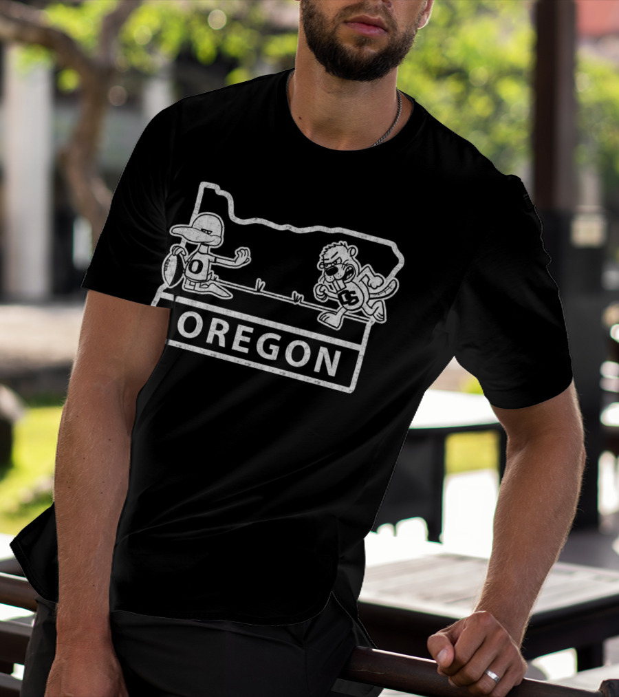 Oregon Ducks Beavers Rivalry College Football Showdown T-Shirt