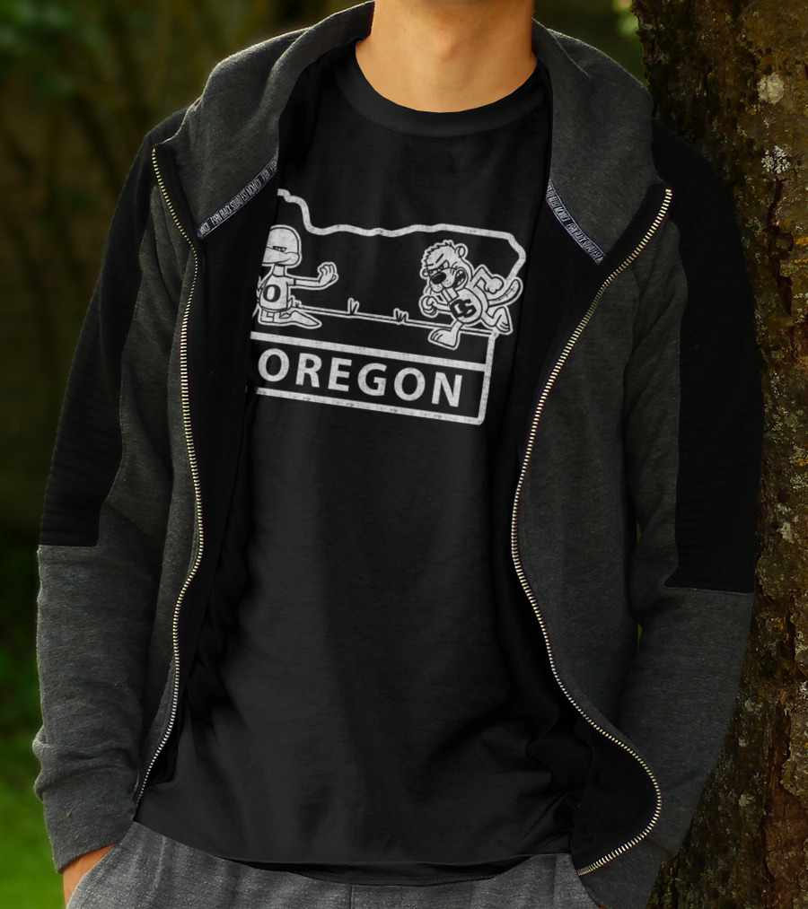 Oregon Ducks Beavers Rivalry College Football Showdown T-Shirt